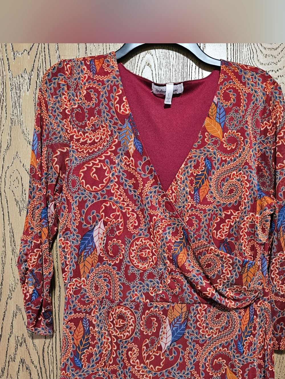 Red Paisley Maxi Dress - Picture 6 of 14